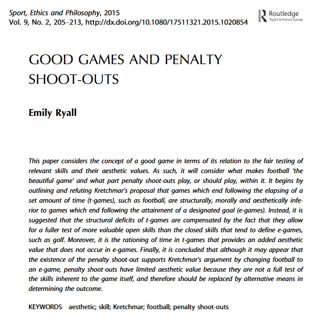 Screenshot of 'Good games and penalty shootouts' by Emily Ryall